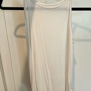 White Sleeveless Tank Top